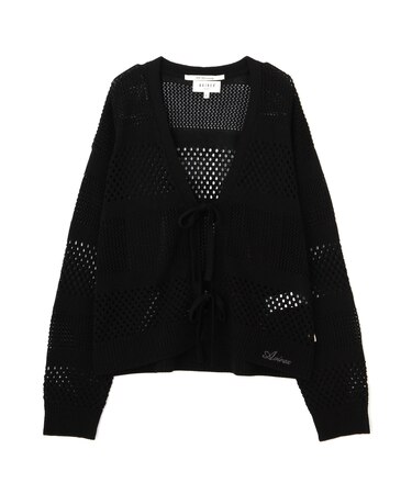 《直営店限定》MACRAME RIBBON KNIT CARDIGAN／マクラメリボンニットカーディガン