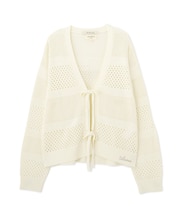 《直営店限定》MACRAME RIBBON KNIT CARDIGAN／マクラメリボンニットカーディガン