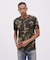 《WEB限定》《DAILY／デイリー》 RIB S／S HENLEY NECK T-SHIRT CAMOUFLAGE
