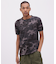 《WEB限定》《DAILY／デイリー》 RIB S／S HENLEY NECK T-SHIRT CAMOUFLAGE