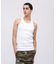 《DAILY／デイリー》RIB TANK TOP BACK CROSS／リブ タンクトップ バッククロス  デイリーウェア