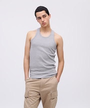 《DAILY／デイリー》RIB TANK TOP BACK CROSS／リブ タンクトップ バッククロス  デイリーウェア