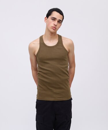 《DAILY/デイリー》RIB TANK TOP BACK CROSS/リブ タンクトップ バッククロス デイリーウェア