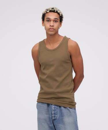 《DAILY／デイリー》RIB TANK TOP／リブ タンクトップ  デイリーウェア