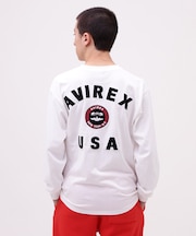 VARSITY LOGO L／S T-SHIRT ／ バーシティ ロゴ 長袖Tシャツ／ AVIREX ／アヴィレックス