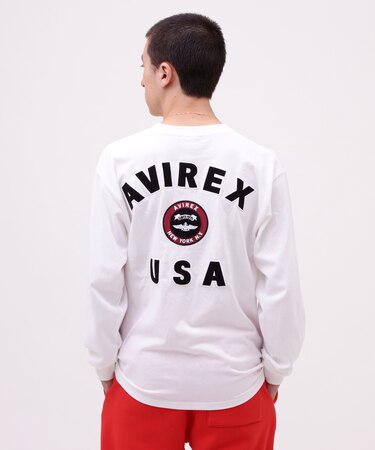 VARSITY LOGO L／S T-SHIRT ／ バーシティ ロゴ 長袖Tシャツ／ AVIREX ／アヴィレックス