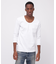 《DAILY／デイリー》2／3 SLEEVE U-NECK T-SHIRT／2／3 スリーブ Uネック Tシャツ