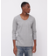 《DAILY／デイリー》2／3 SLEEVE U-NECK T-SHIRT／2／3 スリーブ Uネック Tシャツ
