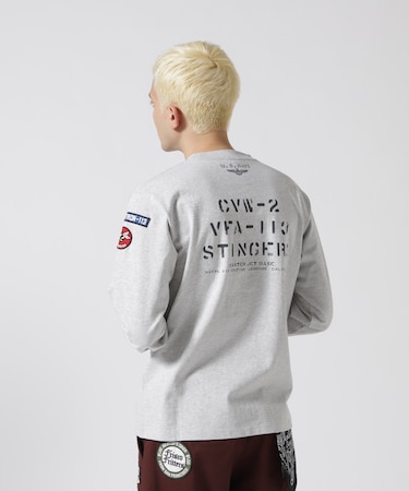 NAVAL PATCH LONGSLEEVE T-SHIRT ／ ネイバル パッチ ロングスリーブ Tシャツ ／ AVIREX