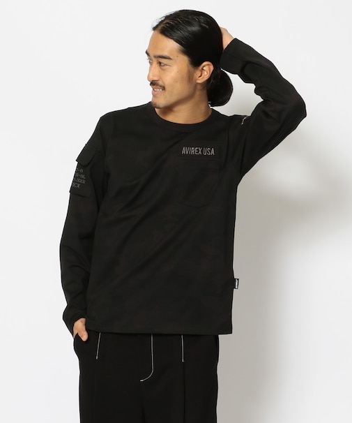 FATIGUE CREW NECK L／S T-SHIRT ／ ファティーグ クルーネック 長袖 Tシャツ