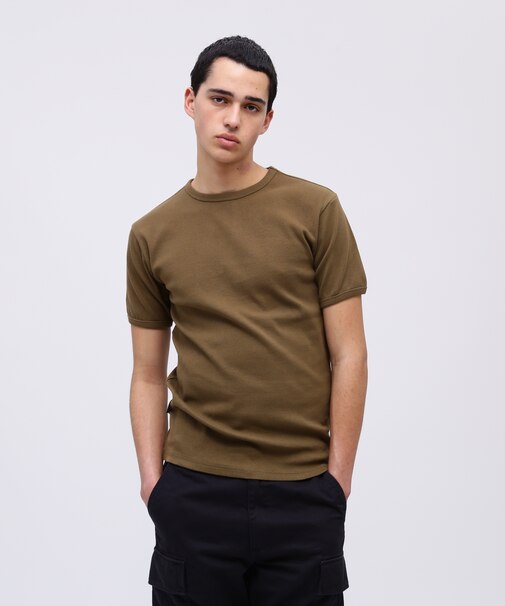 《DAILY/デイリー》RIB S/S CREW NECK T-SHIRT