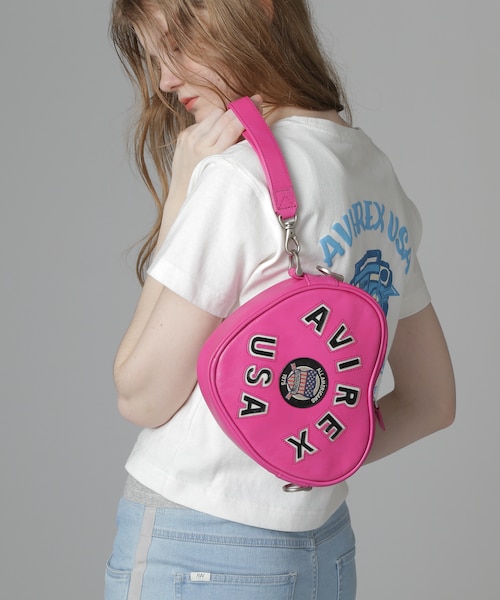 直営店限定》VARSITY HEART CHAIN BAG／バーシティーハートチェーン