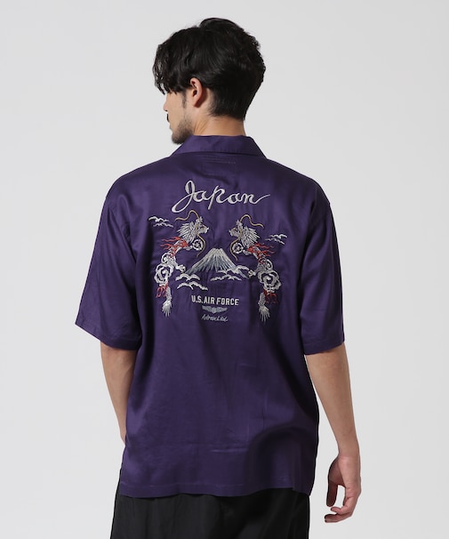 DOUBLE DRAGON SOUVENIR SHIRT ／ ダブルドラゴン スーベニア 半袖シャツ ／ AVIREX ／ アヴィレックス