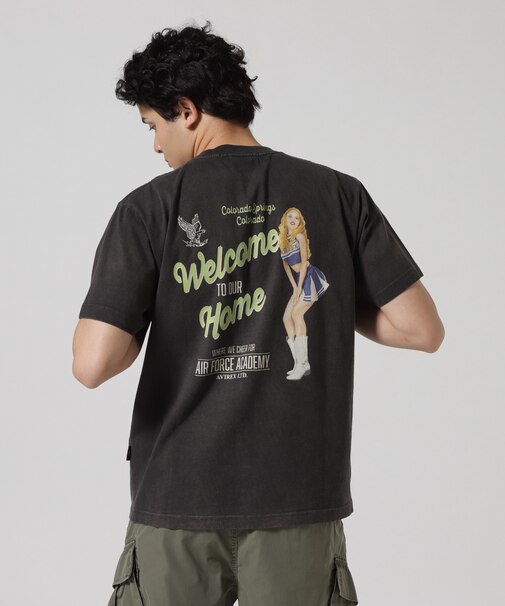 FADED CHEERLEADER T-SHIRT / フェイディド チアリーダー 半袖Tシャツ / AVIREX / アヴィレックス