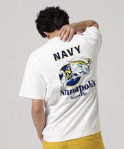 MIL. ACADEMY T-SHIRT "US.NAVY" ／ ミリタリーアカデミー 半袖Tシャツ ／ AVIREX ／ アヴィレックス