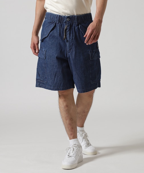 《直営店限定》DENIM EASY CARGO SHORTS ／ デニム イージーカーゴショーツ ／ AVIREX ／ アヴィレックス