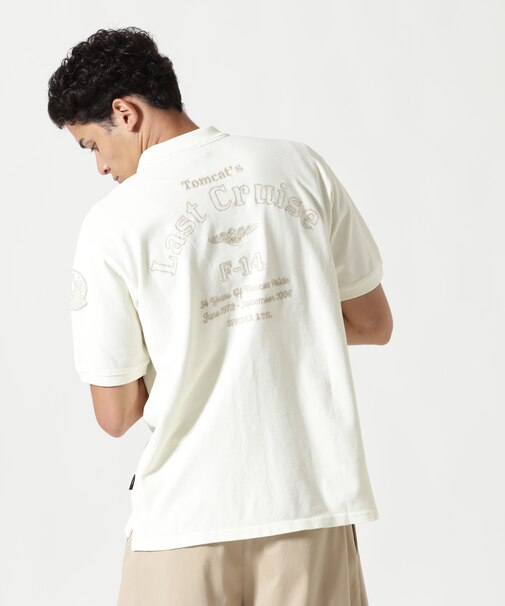FADE WASH LAST CRUISE EMB POLO SHIRT / フェイドウォッシ ラストクルーズ 刺繍 ポロシャツ