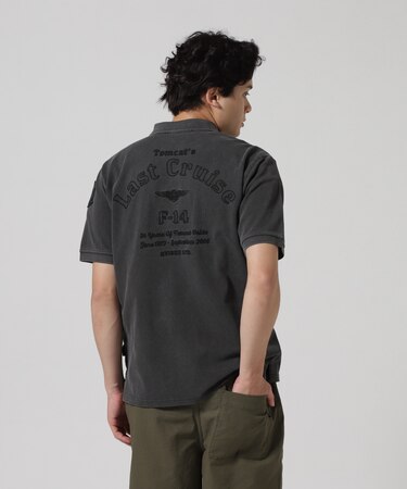 FADE WASH LAST CRUISE EMB POLO SHIRT ／ フェイドウォッシ ラストクルーズ 刺繍 ポロシャツ