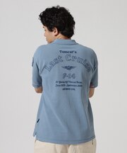 FADE WASH LAST CRUISE EMB POLO SHIRT ／ フェイドウォッシ ラストクルーズ 刺繍 ポロシャツ