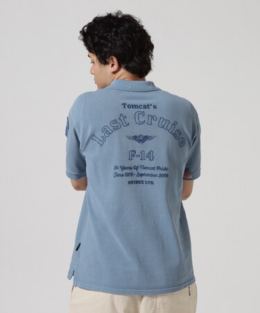FADE WASH LAST CRUISE EMB POLO SHIRT ／ フェイドウォッシ ラストクルーズ 刺繍 ポロシャツ