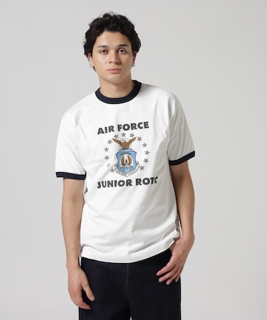 MIL. ACADEMY T-SHIRT "AF.JR" ／ ミリタリーアカデミー 半袖Tシャツ ／ AVIREX ／ アヴィレックス