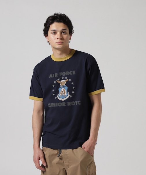 MIL. ACADEMY T-SHIRT "AF.JR" ／ ミリタリーアカデミー 半袖Tシャツ ／ AVIREX ／ アヴィレックス