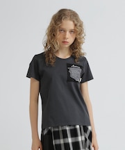 《WOMEN'S》MILITARY ORGANDY POCKET T-SHIRT／ミリタリーオーガンジーポケットTシャツ