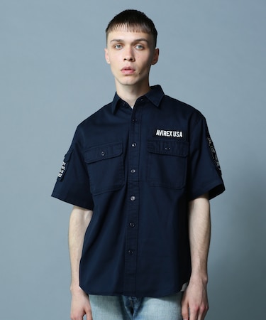 BASIC FATIGUE SHORT SLEEVE SHIRT ／ ベーシック ファティーグ 半袖シャツ ／ AVIREX ／ アヴィレッ
