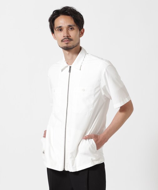 《WEB&DEPOT限定》ZIP UP WORK SHIRT "25" / ジップアップ ワーク半袖シャツ / AVIREX
