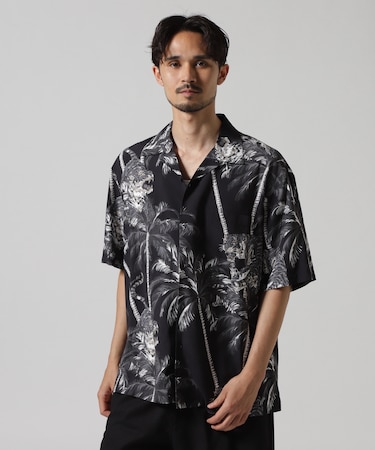 ALOHA SHIRT "TIGER & PALM TREE" ／ アロハシャツ "タイガー＆ パームツリー" ／ AVIREX
