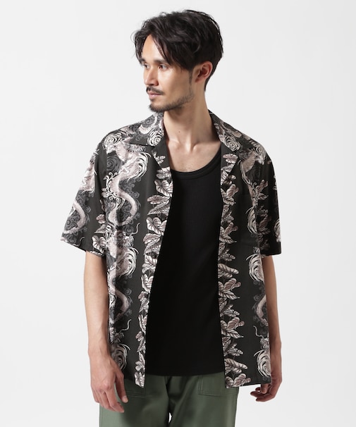 《WEB&DEPOT限定》ALOHA SHIRT DRAGON RISE ／ アロハシャツ ドラゴンライズ ／ AVIREX