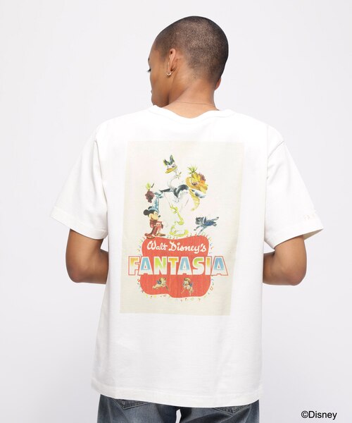 AAA - Mickey サイン入りTシャツ&ハンガー Disney Collection》FANTASIA ／ MICKEY MOUSE ／ FILM POSTER T