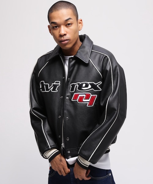 COW LOGO VARSITY JACKET｜アヴィレックスの通販｜&mall（アンドモール