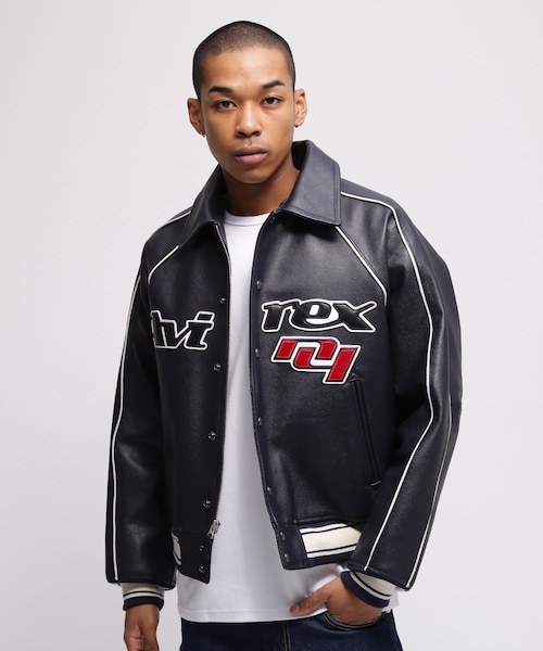 COW LOGO VARSITY JACKET｜アヴィレックスの通販｜&mall（アンドモール