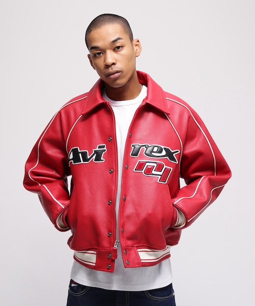 COW LOGO VARSITY JACKET｜アヴィレックスの通販｜&mall（アンドモール