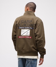 《直営店限定》CAMP LEJEUNE PATCHED STAND ZIP SWEAT