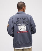 《直営店限定》CAMP LEJEUNE PATCHED STAND ZIP SWEAT