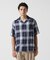 ONE POINT OMBRE CHECK SHIRT ／ 半袖 ワンポイント オンブレチェックシャツ ／ AVIREX ／ アヴィレックス