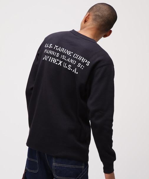 《WEB&DEPOT限定》STENCIL HONEYCOMB WAFFLE L／S T-SHIRT