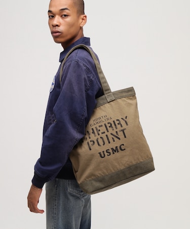 COATING CANVAS TOTE BAG ”CHERRY POINT”