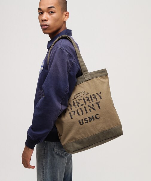 COATING CANVAS TOTE BAG ”CHERRY POINT”