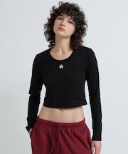 《WOMAN／直営店限定》SHORT EMBROIDERY LOGO T-SHIRT