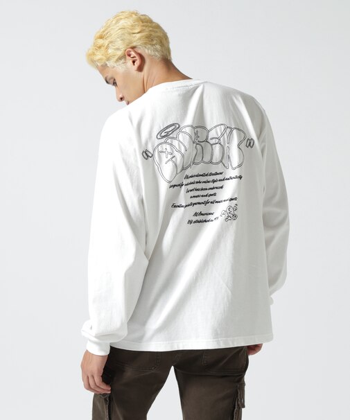 《直営店限定》GRAFFITI EMBROIDERY L／S T-SHIRT