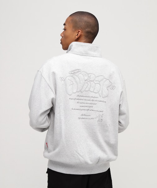 《直営店限定》GRAFFITI HALF ZIP SWEAT