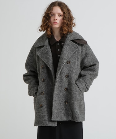 《直営店限定》SHAGGY PEA COAT／シャギーピーコート