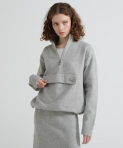 《直営店限定》SHAGGY STAND PULLOVER KNIT／シャギーニット