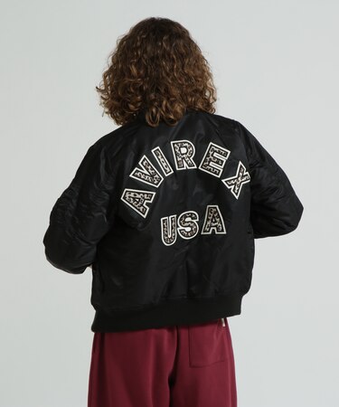 《WOMAN》LEOPARD LOGO MA-1