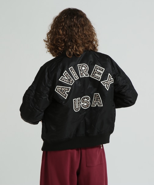 《WOMAN》LEOPARD LOGO MA-1