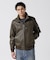 STAND LEATHER MA-1 MOD JACKET ／ スタンド レザー MA-1