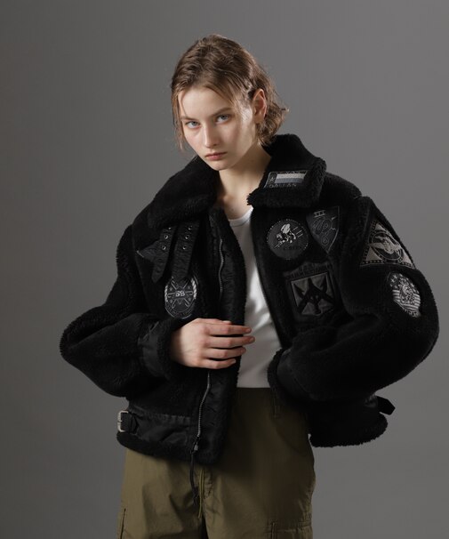 《WOMAN》RETORO BOA B-3 TOPGUN